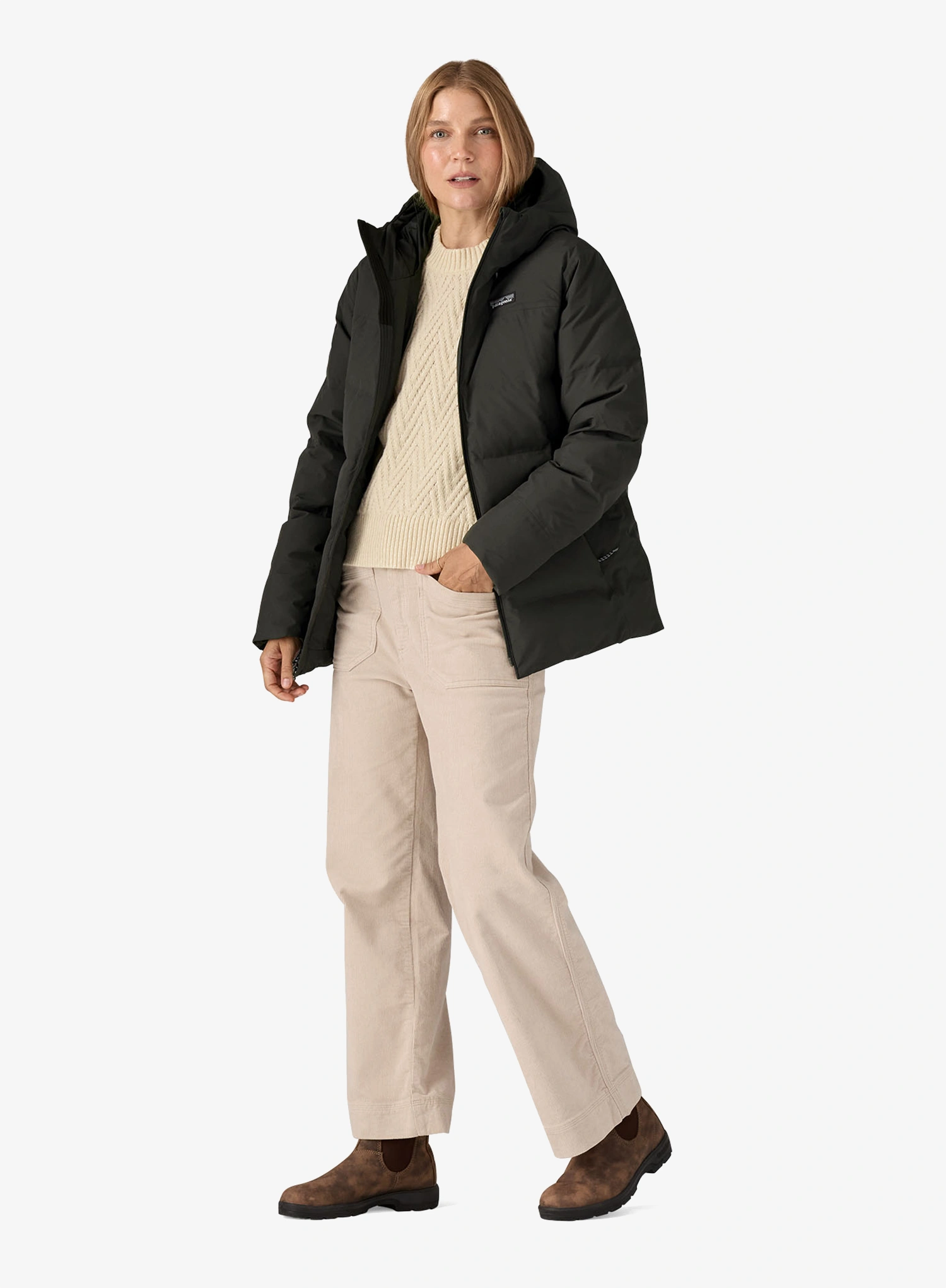Pūkinė striukė moterims Patagonia Jackson Glacier Jacket - black