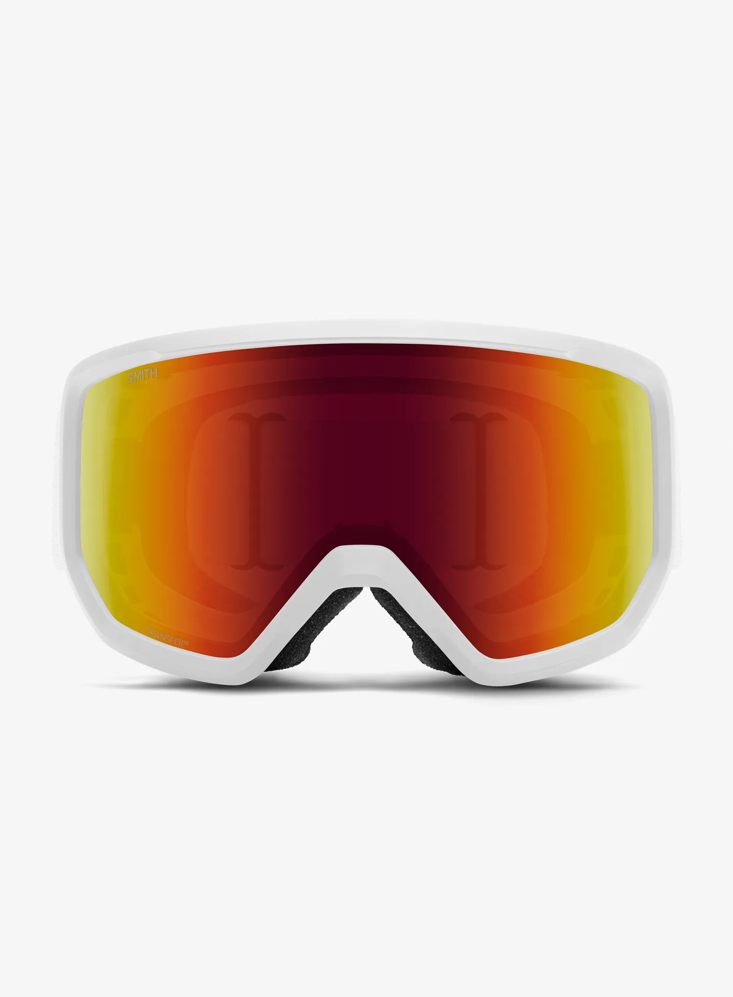 Slidinėjimo akiniai Smith Transfer - white/red solx mirror antifog