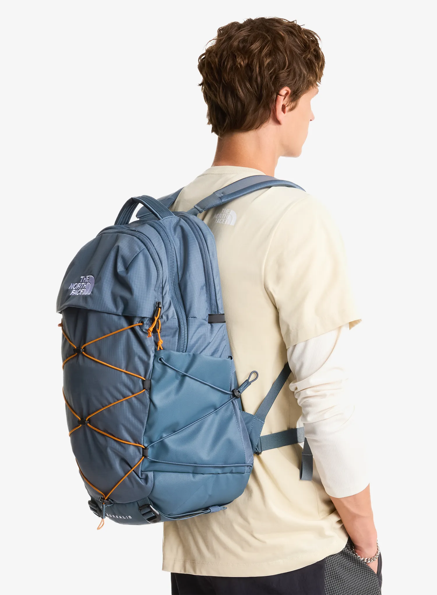 Sportinė kuprinė The North Face Borealis - granite grey/dust orange