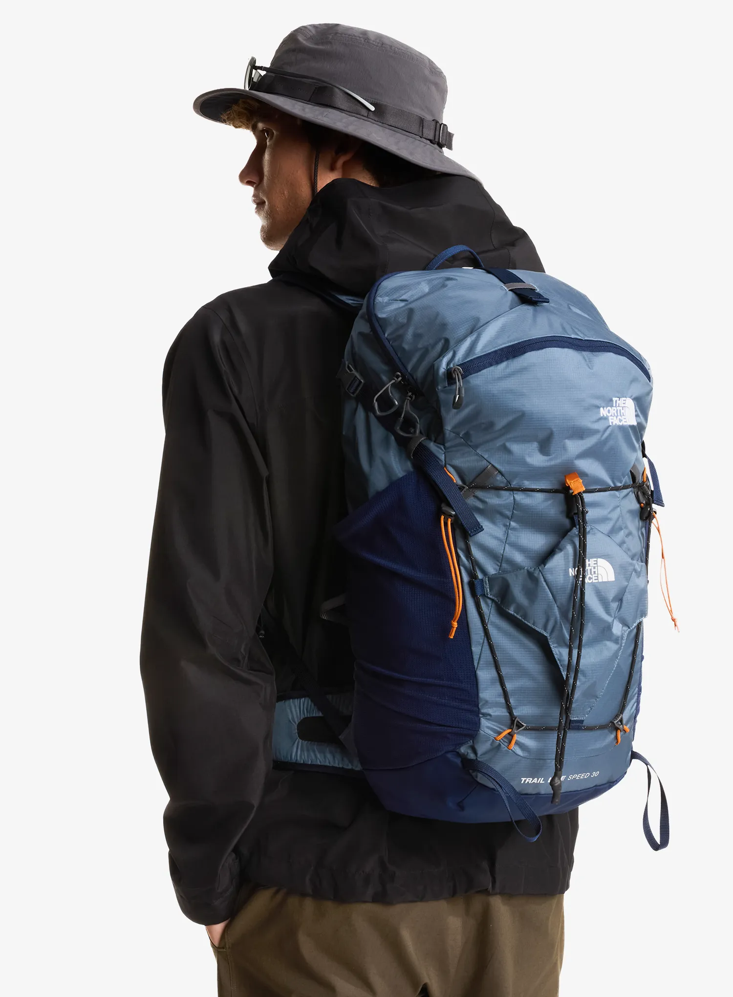 Dviratininko kuprinė The North Face Trail Lite Speed 30 - grey/navy/dust orange