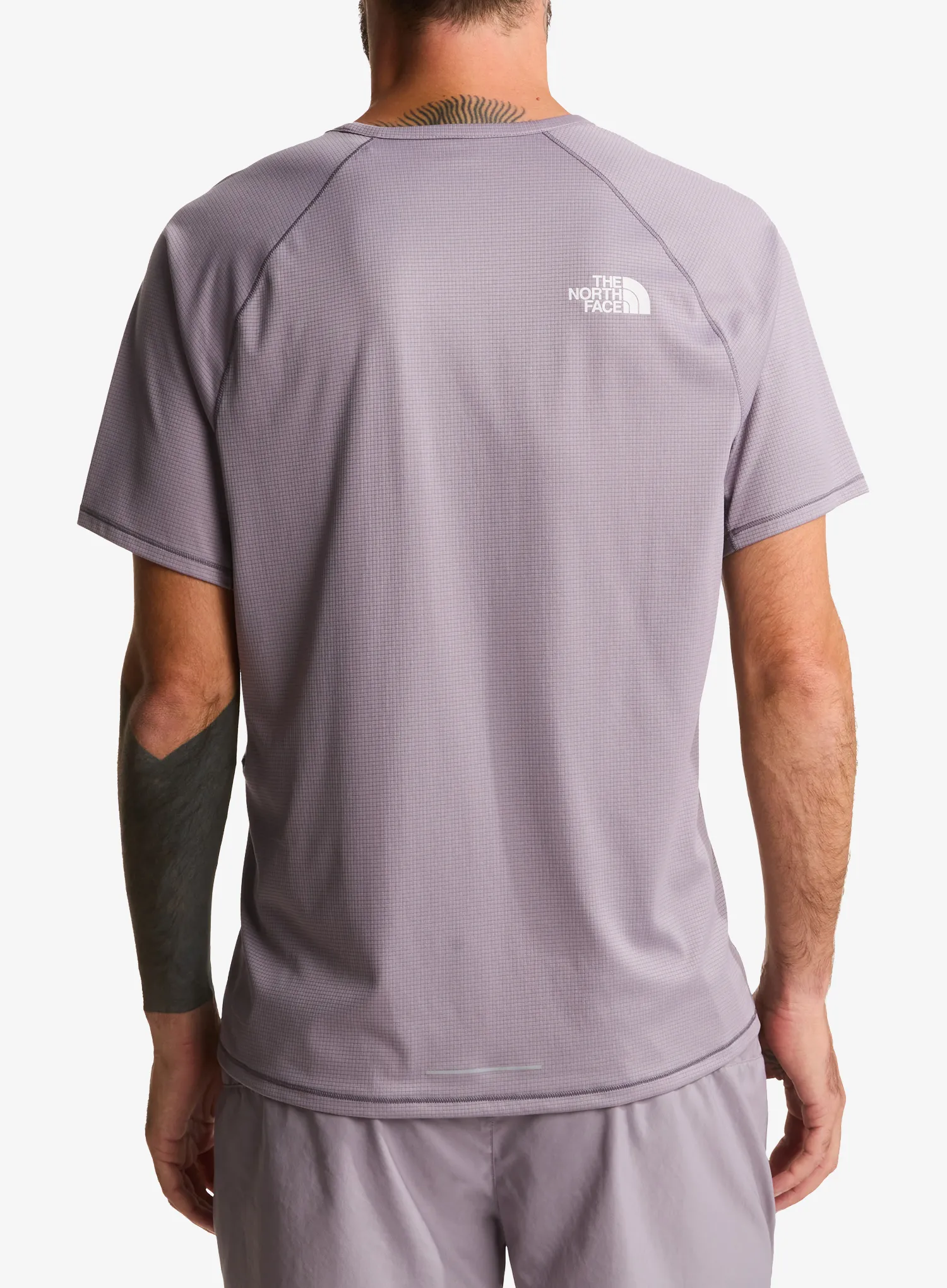 Bėgimo marškinėliai The North Face Sunriser S/S - transcendent grey