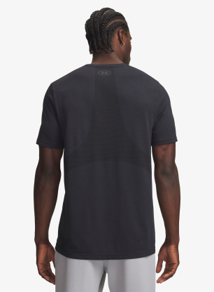 Greitai džiūstantys marškinėliai Under Armour Vanish Seamless SS - black/black