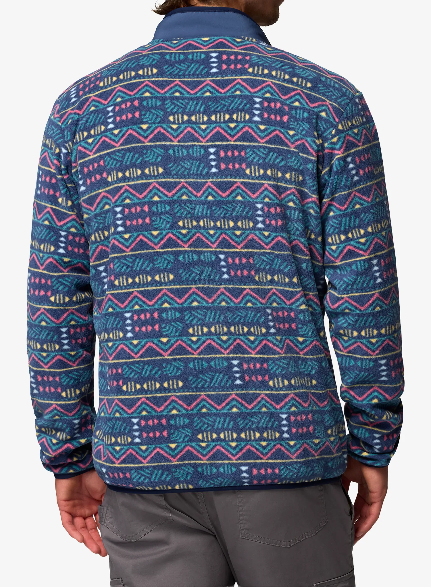 Flisinis džemperis Columbia Sequoia Grove Printed Full Zip - dark mountain/horizons