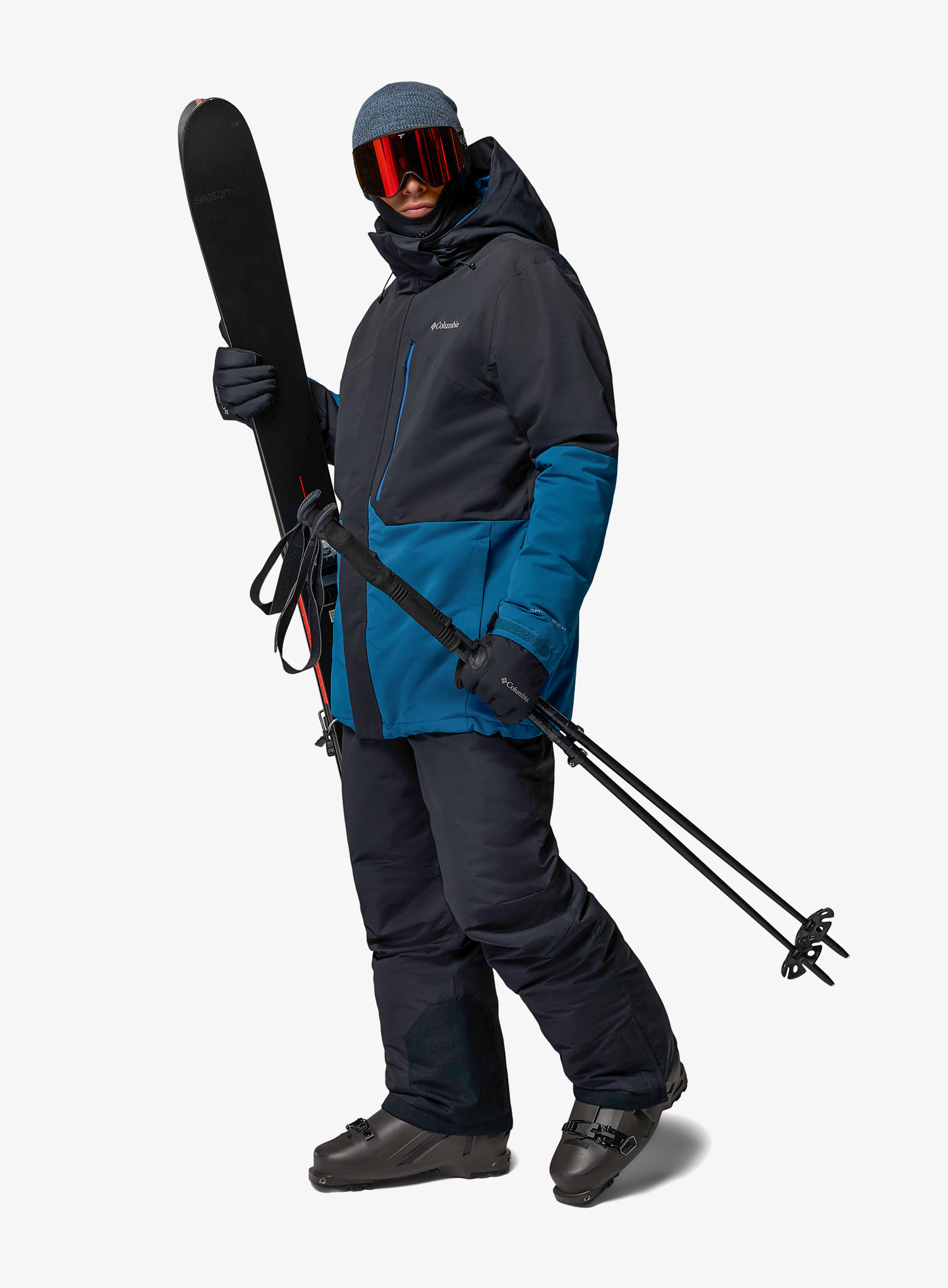 Vyriška slidinėjimo striukė Columbia Last Tracks III Jacket - black/phoenix blue