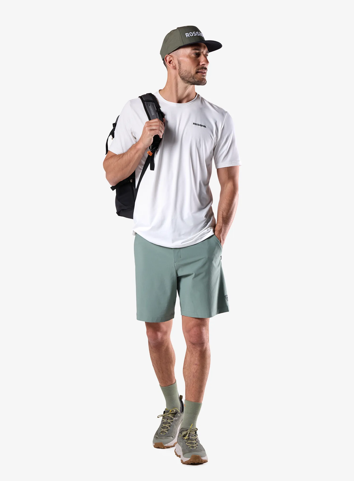 Greitai džiūstantys marškinėliai Rossignol Graphic Active Tee - white