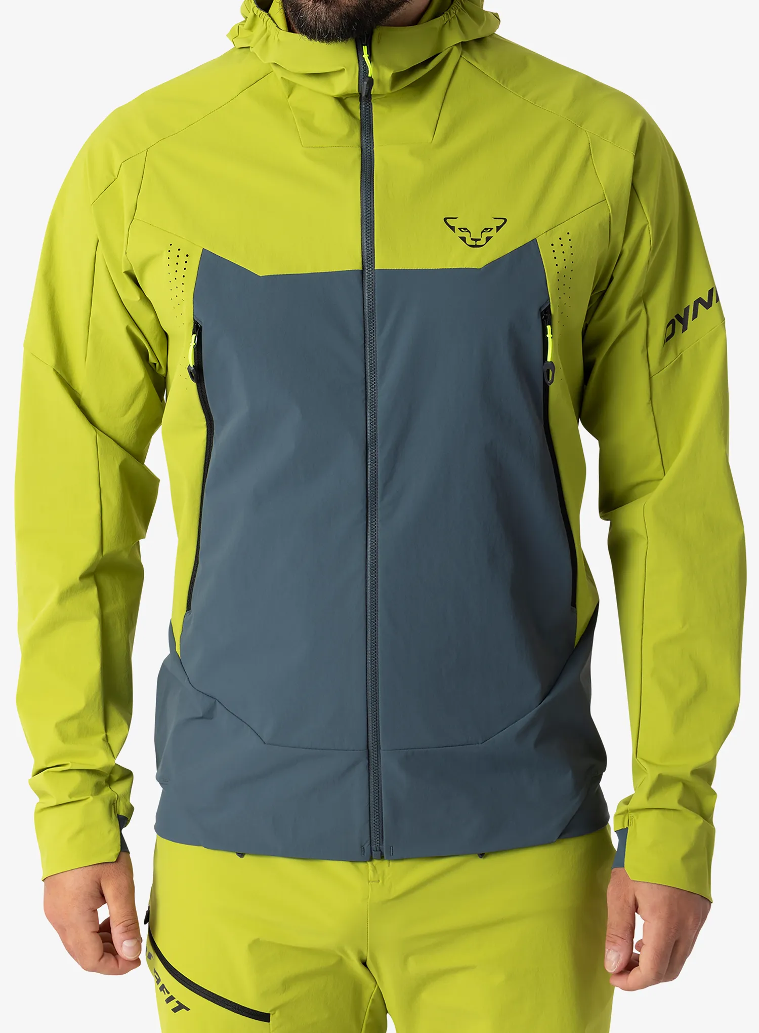 Softshell striukė Dynafit Transalper DST Jacket - golden lime