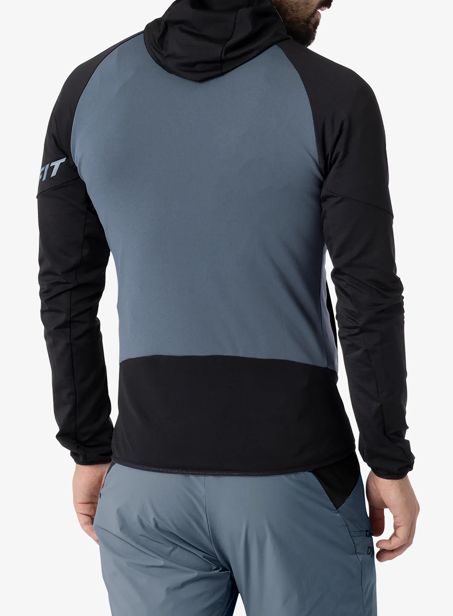 Džemperis su užtrauktuku Dynafit Transalper Light PTC Hoody - black out/cinder
