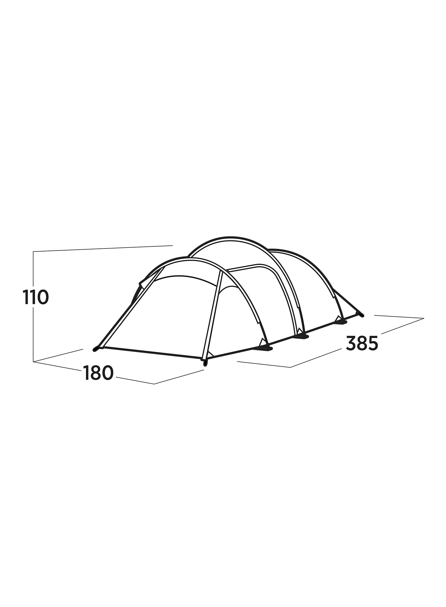 Trivietė palapinė Easy Camp Pasvik 3