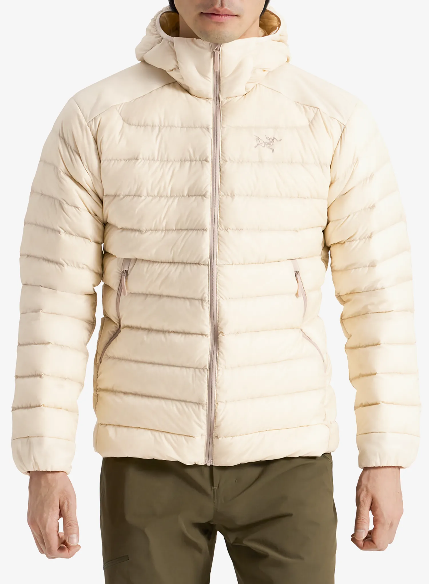 Pūkinė striukė Arcteryx Cerium Hoody - sea salt