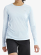 Moteriškas džemperis bėgimui Arcteryx Sunna Crew LS - alpine blue