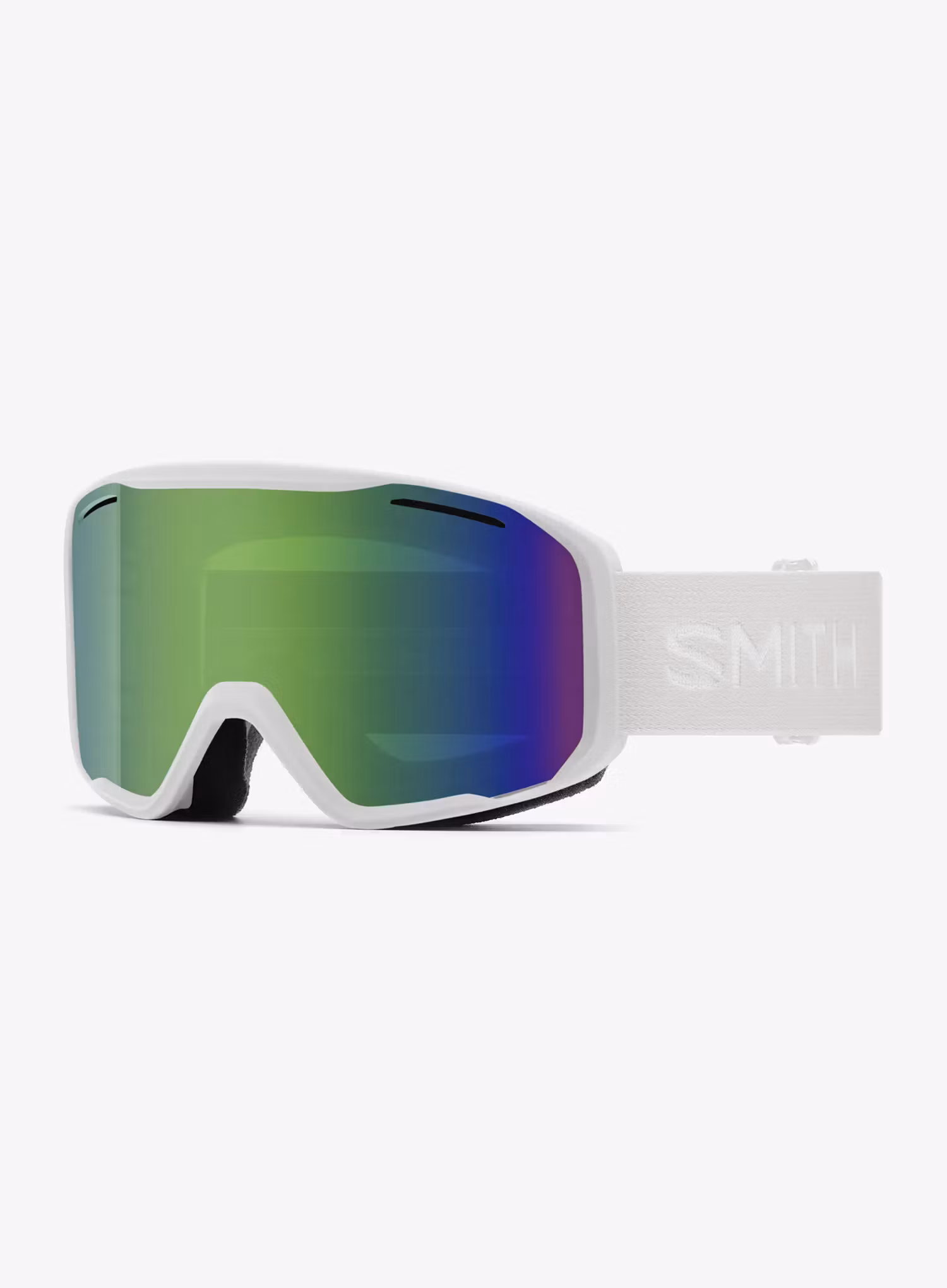 Slidinėjimo akiniai Smith Blazer - white/green sol mirror antifog