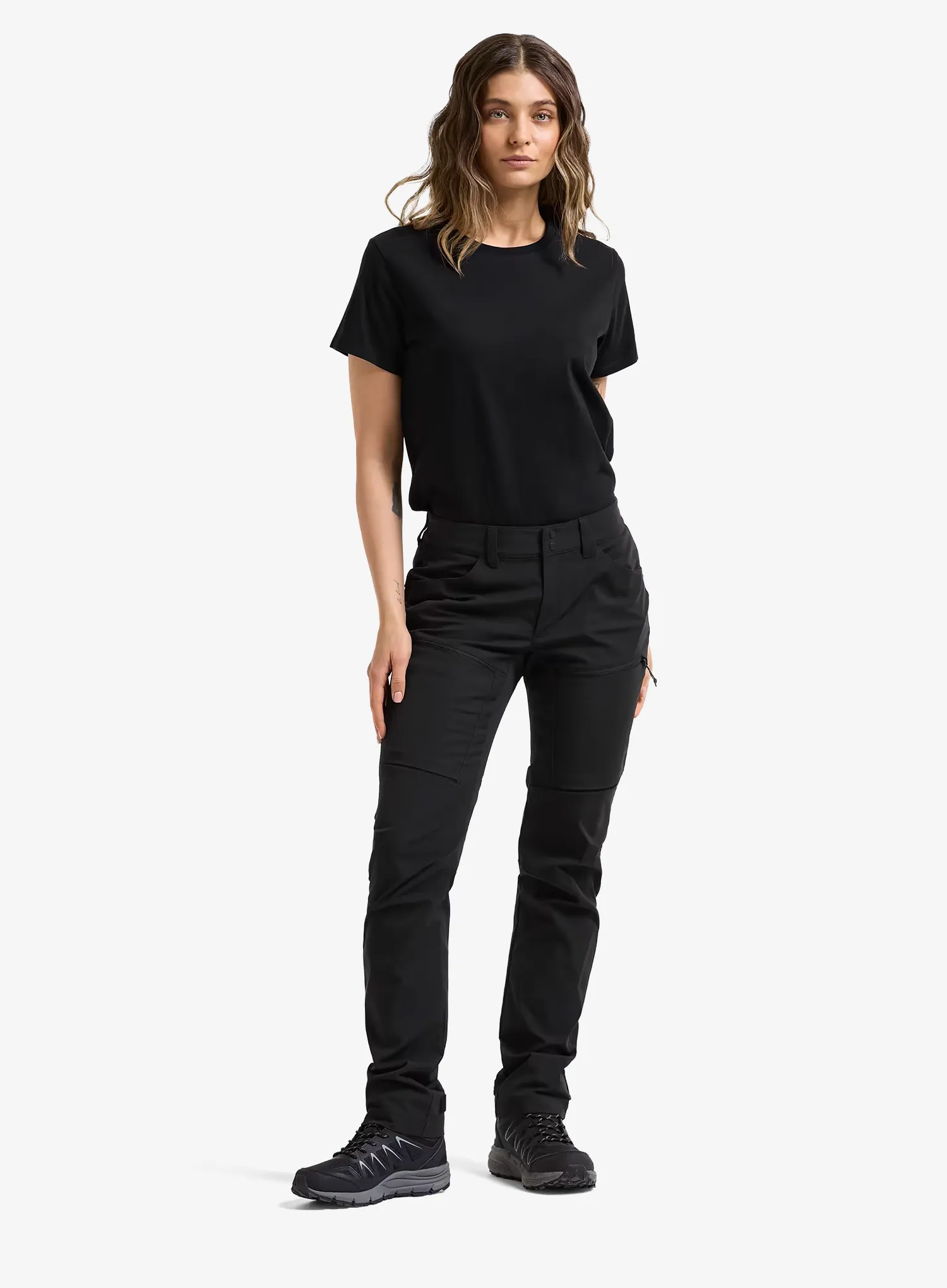 Turistinės kelnės moterims Didriksons Tind Pants - black