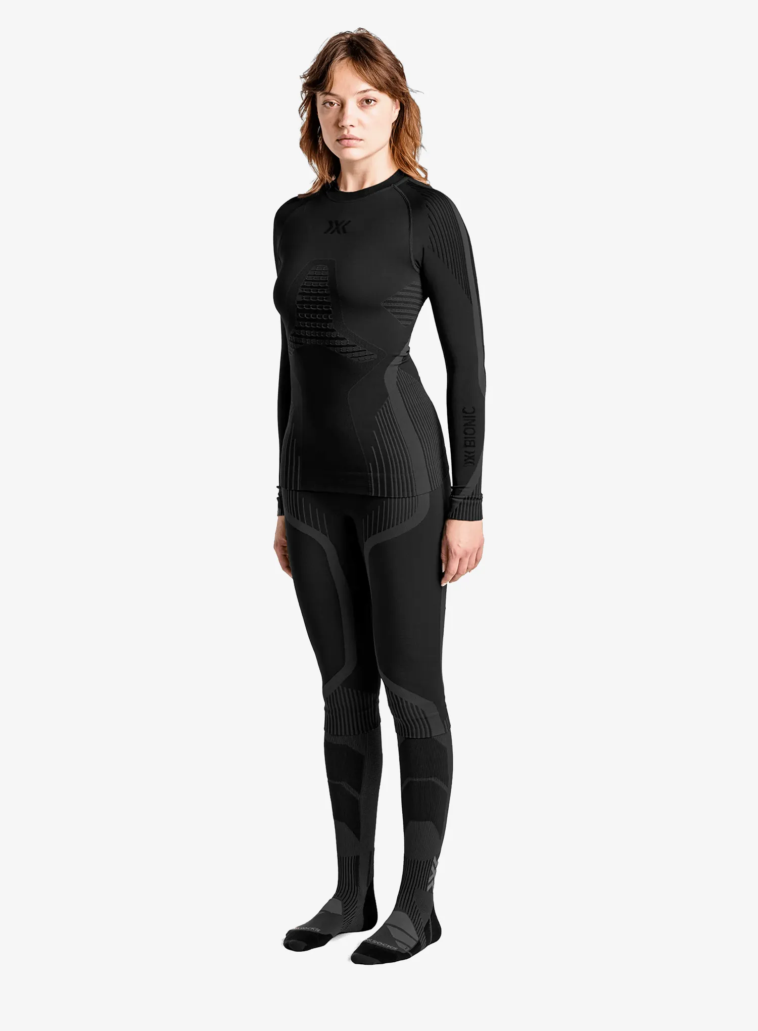 Moteriškas termoaktyvus džemperis X-Bionic Invent Shirt LS - x black
