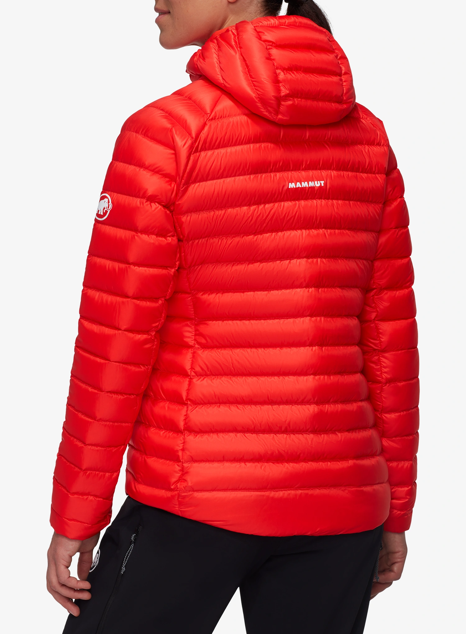 Pūkinė striukė moterims Mammut Broad Peak IN Hooded Jacket - mammut red/red