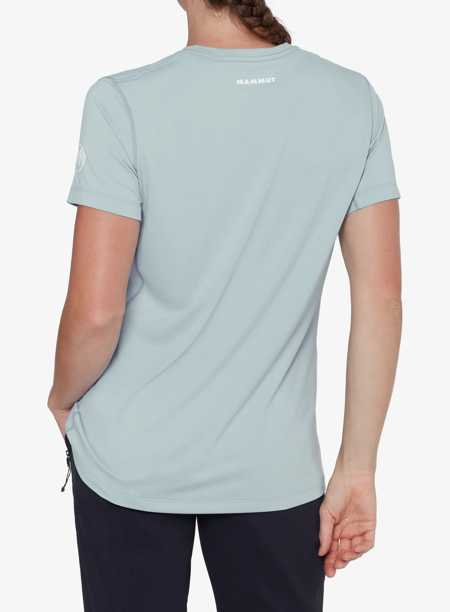 Moteriški greitai džiūstantys marškinėliai Mammut Selun FL T-Shirt - nebla
