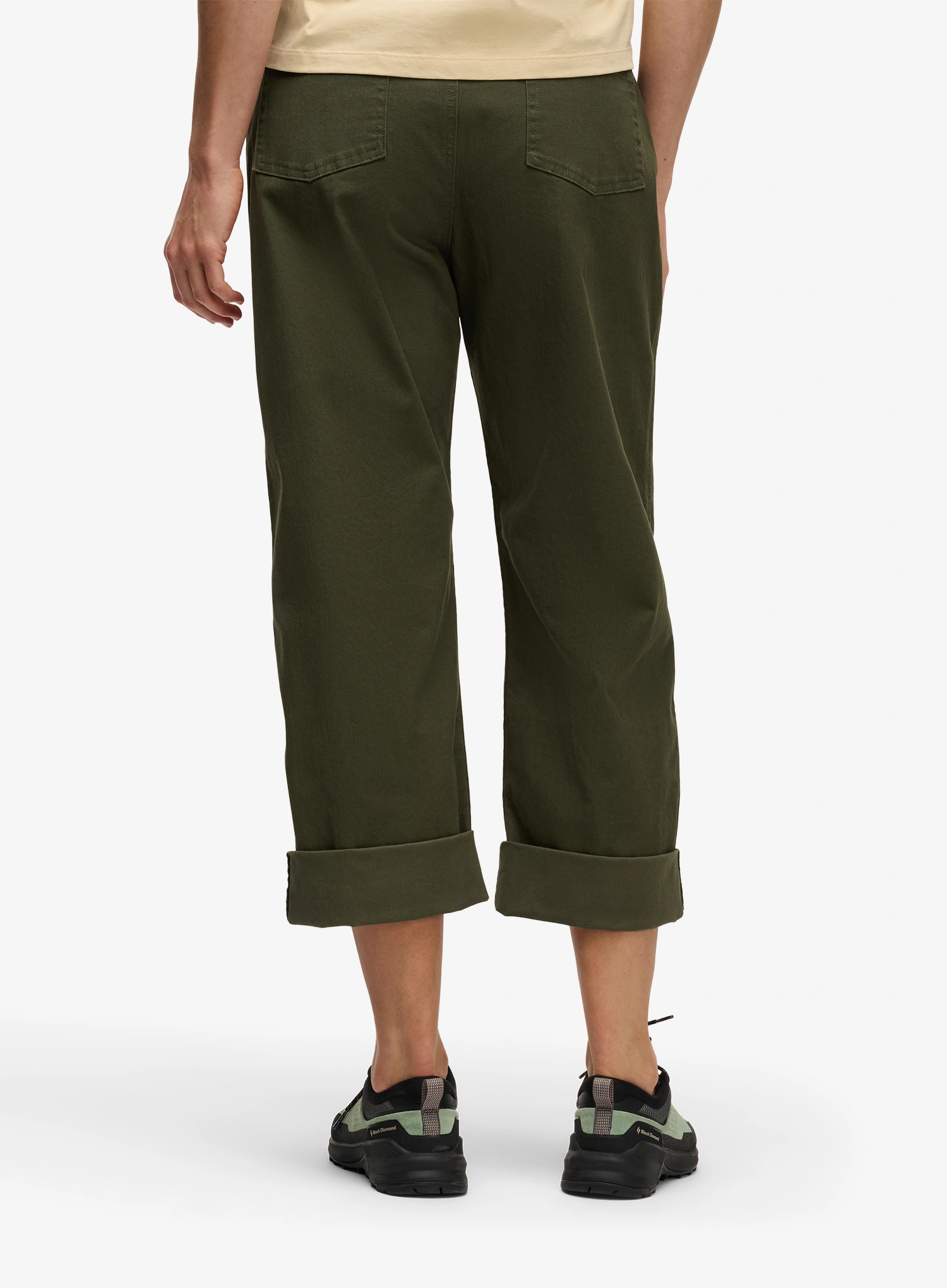 Moteriškos laipiojimo kelnės Black Diamond Dirtbag Pants - dark moss