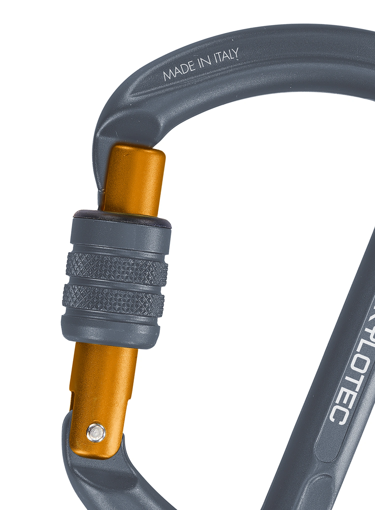Karabinas via ferrata SKYLOTEC K-Classic - anthracite/mustard