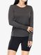 Moteriškas džemperis bėgimui Arcteryx Taema Crew Neck Shirt LS - black heather
