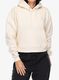 Džemperis su gobtuvu moteriškas Black Diamond Crop Pullover Hoody - off white