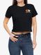 Moteriški marškinėliai su spaudiniu Black Diamond Faded Crop SS Tee - black