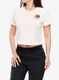 Moteriški marškinėliai su spaudiniu Black Diamond Faded Crop SS Tee - off white