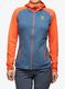 Moteriškas džemperis su užtrauktuku Karpos Ambrizzola Full-Zip Hoodie - vintage indigo/hot coral