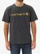 Marškinėliai su spauda Carhartt Core Logo T-Shirt S/S - carbon heather