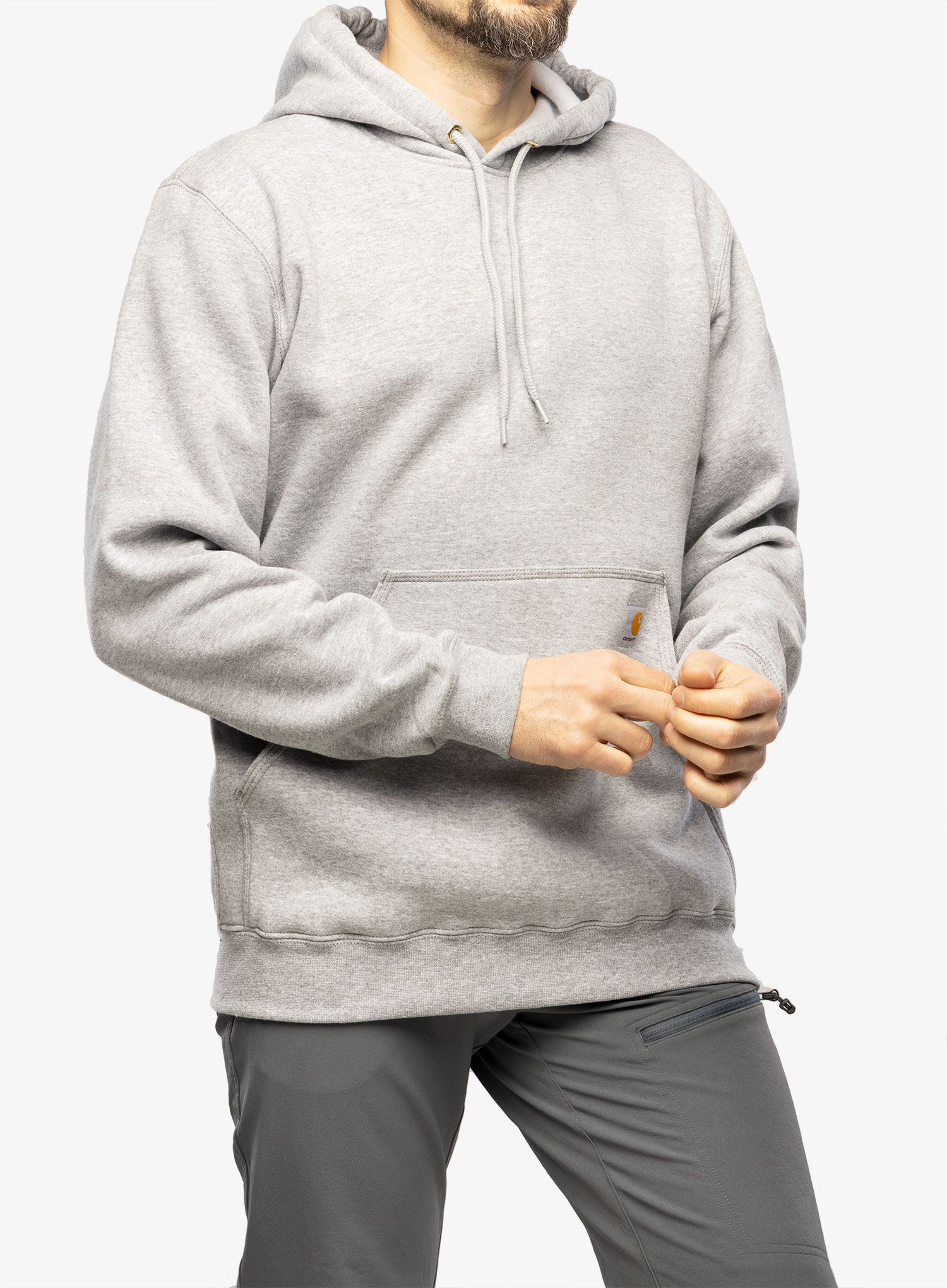 Vyriškas džemperis su gobtuvu Carhartt Hooded Sweatshirt - heather grey