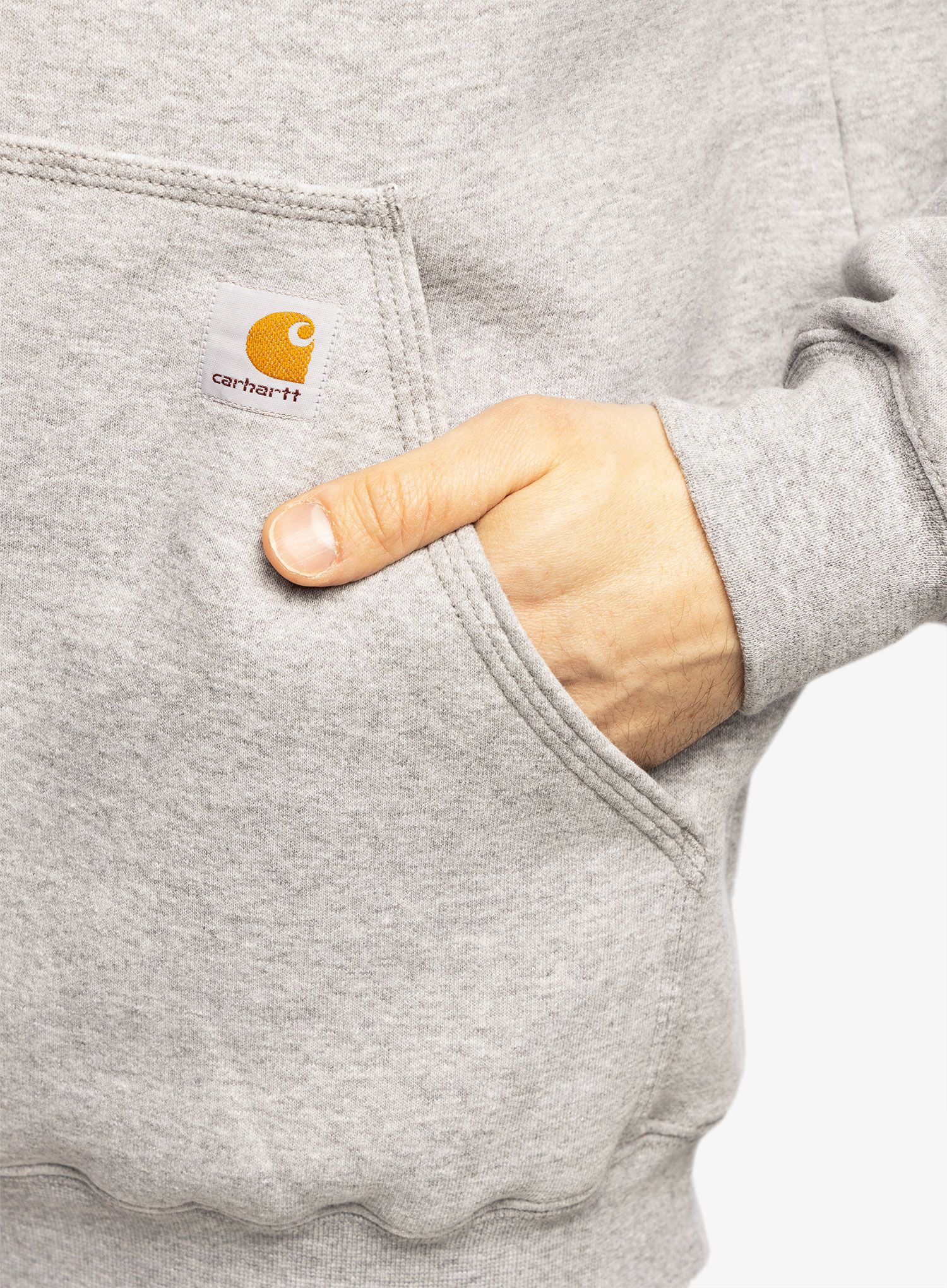 Vyriškas džemperis su gobtuvu Carhartt Hooded Sweatshirt - heather grey