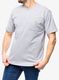 Medvilniniai marškinėliai Carhartt K87 Pocket S/S T-Shirt - heather grey