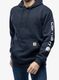Džemperis su gobtuvu Carhartt Sleeve Logo Hooded Sweatshirt - new navy