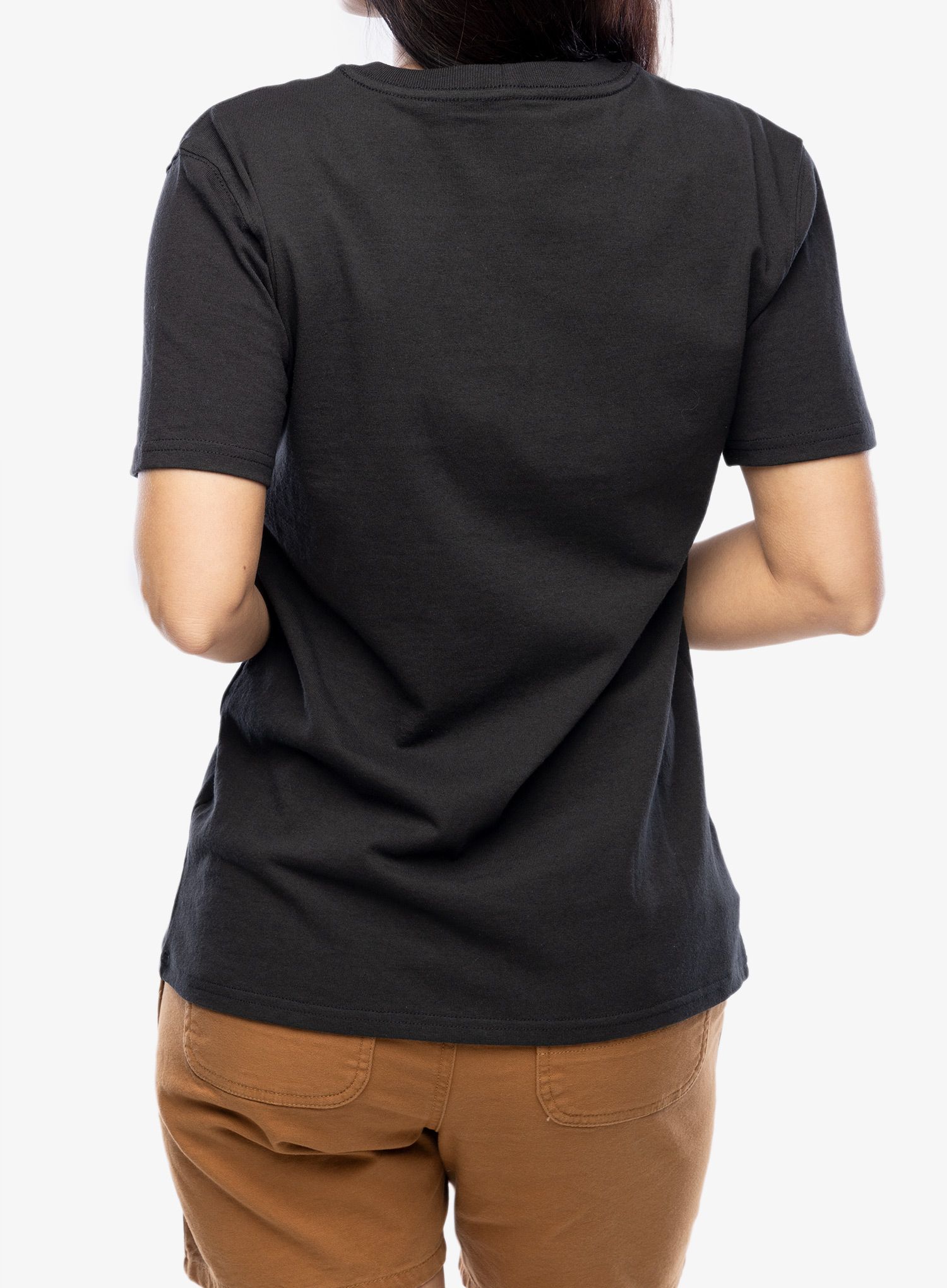 Medvilniniai marškinėliai moterims Carhartt Workwear Pocket S/S T-Shirt - black
