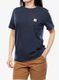 Medvilniniai marškinėliai Carhartt Workwear Pocket S/S T-Shirt - navy