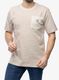 Medvilniniai marškinėliai Cartartt Relaxed S/S Pocket Stripe T-Shirt - malt/butter stripe