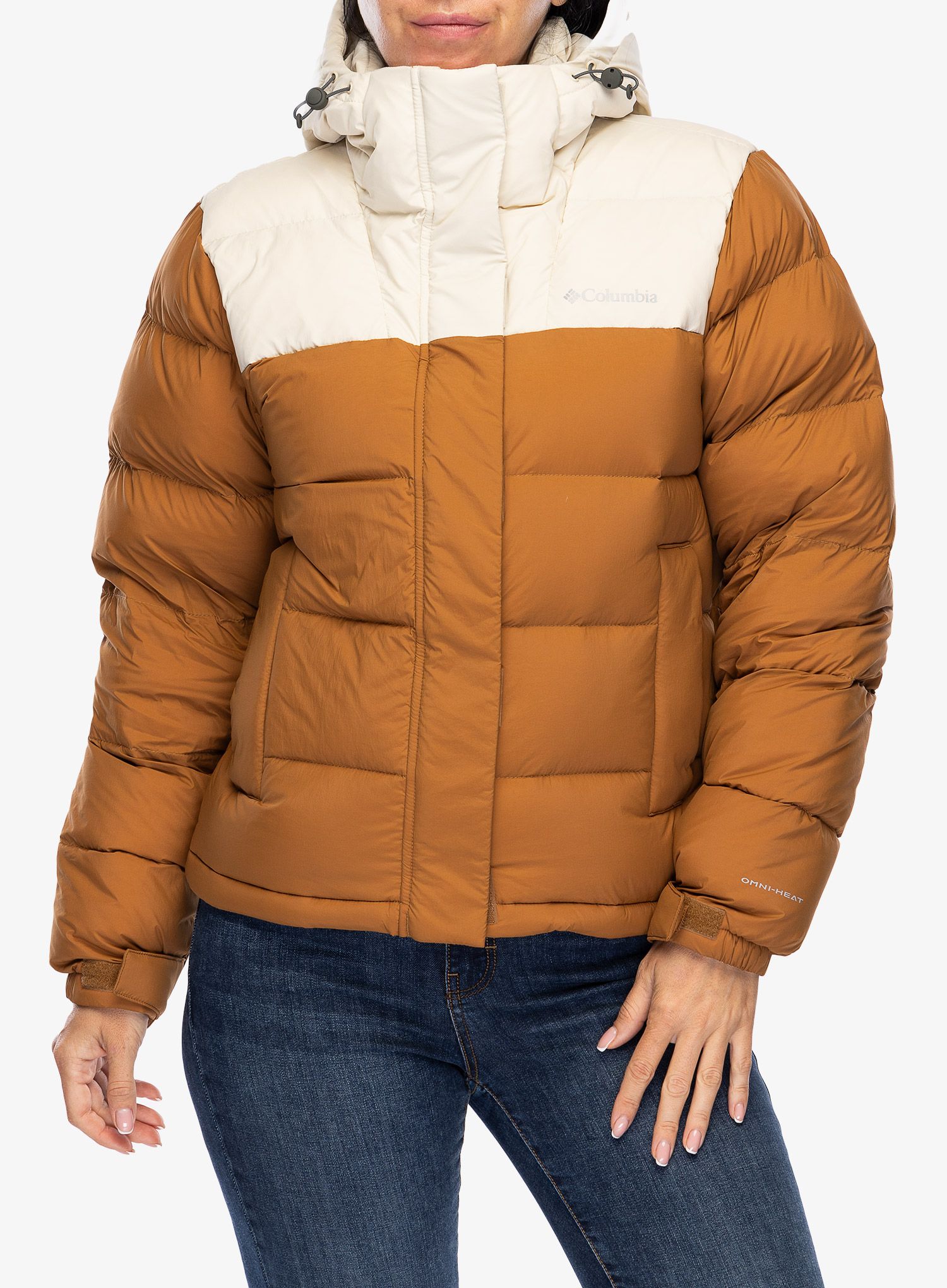Žieminė striukė moterims Columbia Bulo Point III Down Jacket - camel brown/dark stone