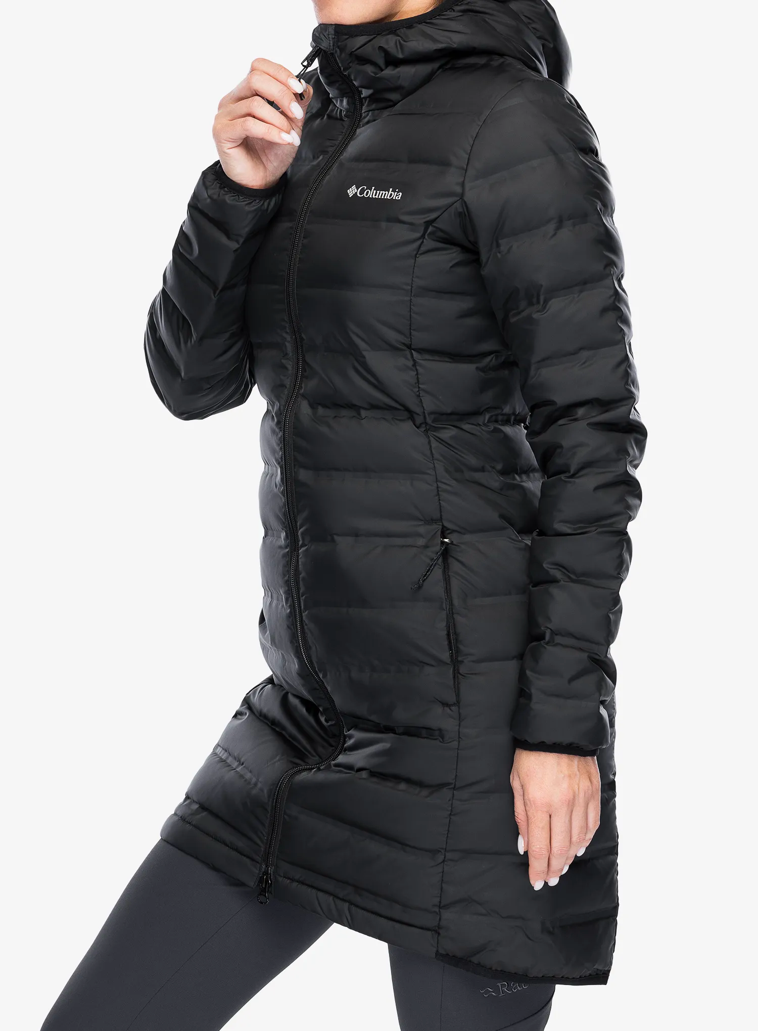 Moteriškas pūkinis paltas Columbia Lake 22  II Down Long Hooded Jacket - black