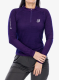 Moteriškas džemperis bėgimui Compressport Trail HZ LS Tshirt W - purple