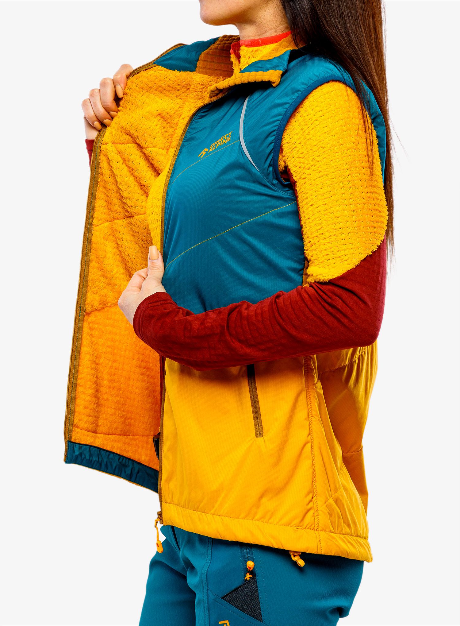 Moteriška liemenė Direct Alpine Bora Vest Lady - emerald/mango