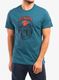 Medvilniniai marškinėliai vyrams Dynafit Graphic CO S/S Tee - mallard blue/horizon