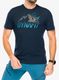 Greitai džiūstantys marškinėliai Dynafit Transalper Graphic S/S Tee - blueberry/blueberry
