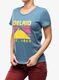 Medvilniniai marškinėliai moterims Edelrid Highball T-Shirt V - petrol