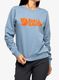 Džemperis moterims Fjallraven Logo Sweater - dawn blue/terracotta brown