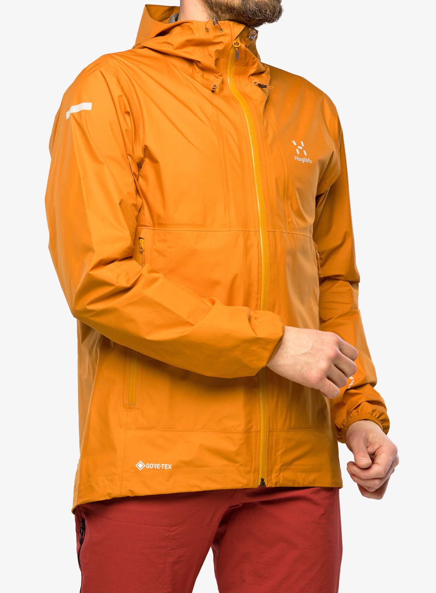 Striukė nuo lietaus Haglofs L.I.M GTX Jacket - desert yellow