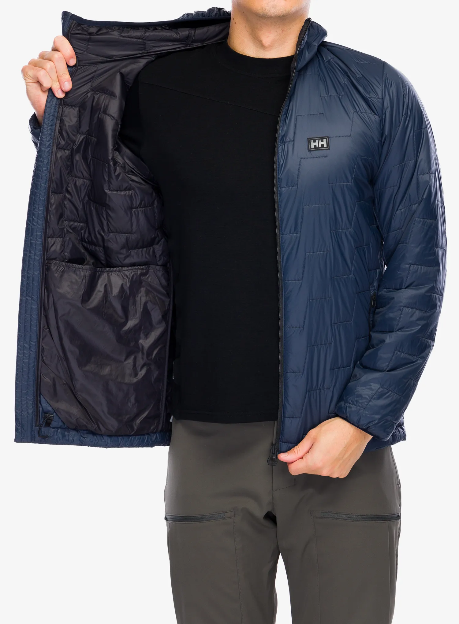 Šilta striukė Helly Hansen Lifaloft Hooded Insulator Jacket - navy