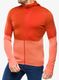 Džemperis su užtrauktuku Icebreaker Merino 200 Realfleece Descender LS Zip Hoodie - molten/ember/cb