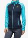 Džemperis su gobtuvu moteriškas Karpos Ambrizzola Full-Zip Hoodie - sky capitan/blue atoll