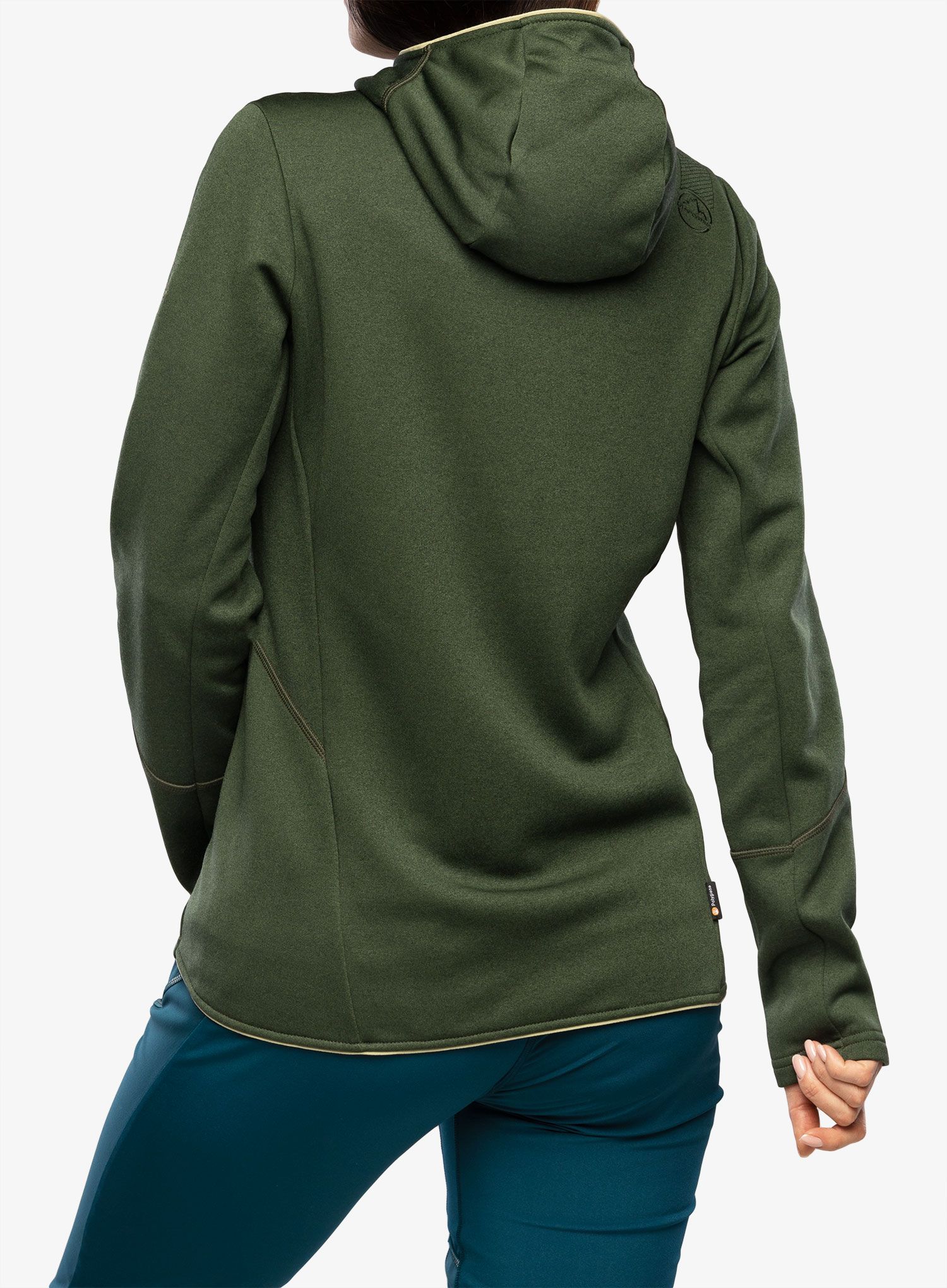Džemperis su gobtuvu moteriškas La Sportiva Cosmic Hoody - forest/tea