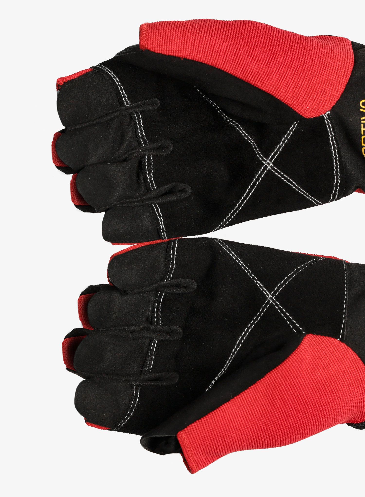 Pirštinės via ferratai La Sportiva Ferrata Gloves - red