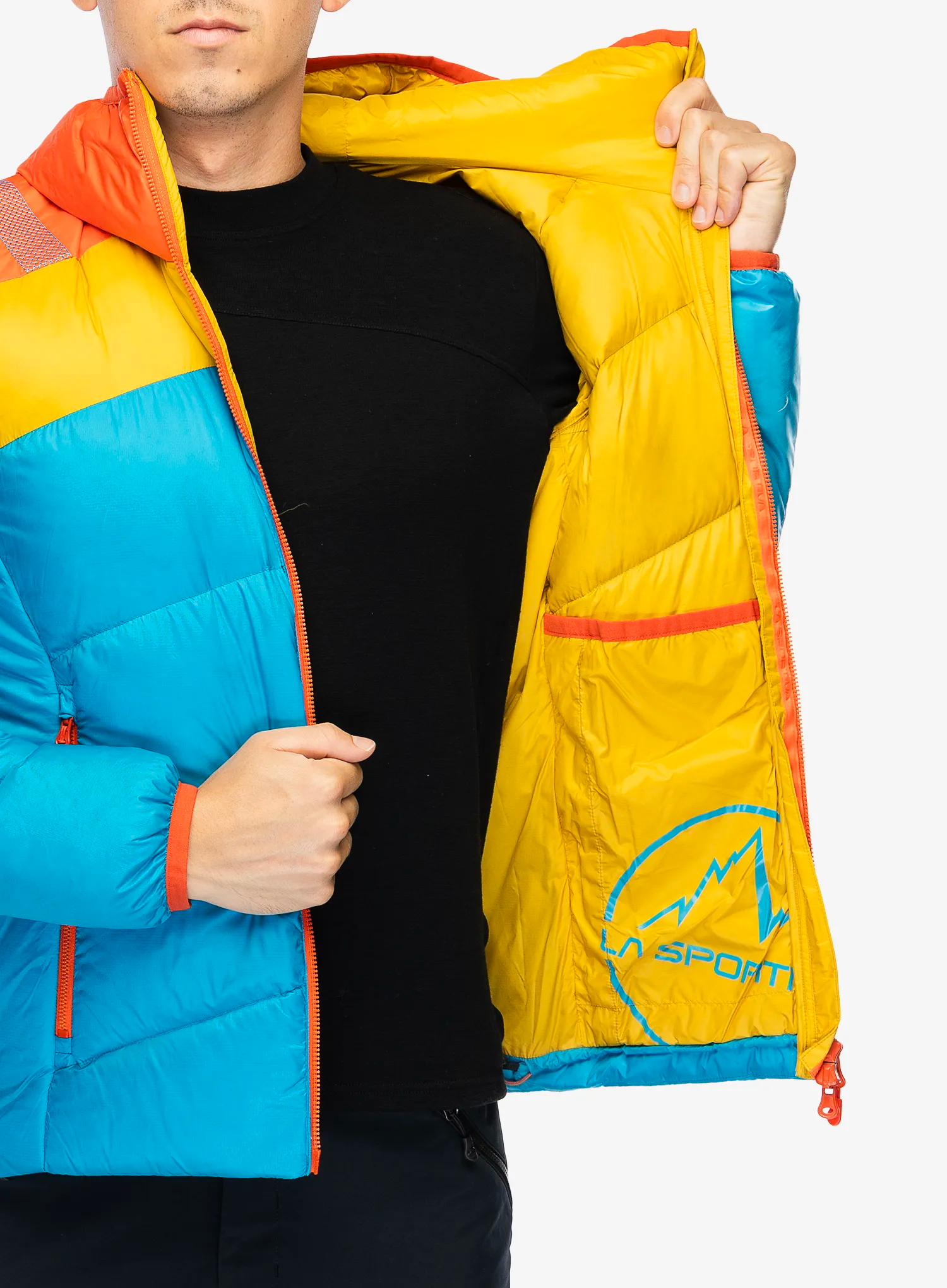 Pūkinė striukė La Sportiva Nature Down Jkt - tropic blue/bamboo