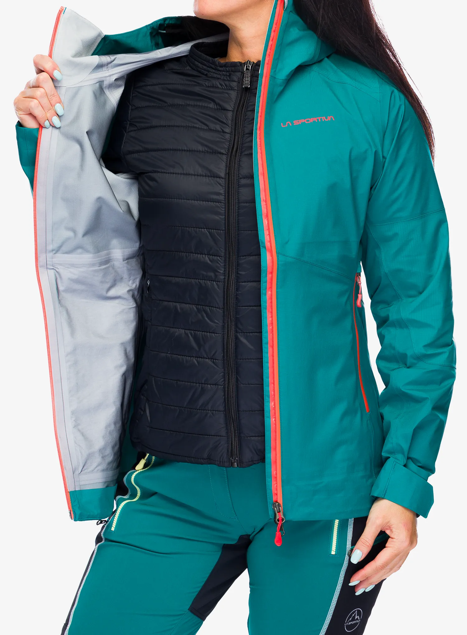 Striukė nuo lietaus moterims La Sportiva Roseg GTX Jacket - everglade